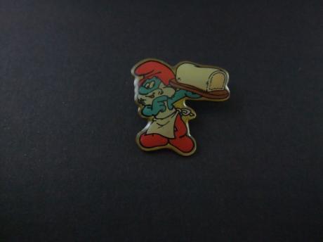 De Smurfen stripfiguren (Frans Les Schtroumpfs) Baksmurf ( Blauwe Dwerg)